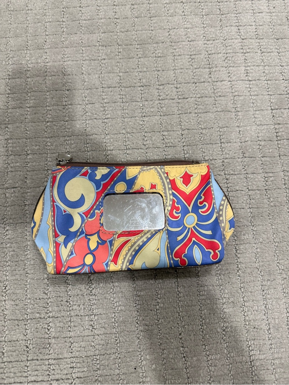 Kathy Van Zeeland Colorful Patterned Women's Pouch  Multicolor Floral